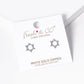 White Gold Dipped CZ Pave Star Of David Stud Earrings
