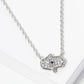 18K Gold Dipped Cubic Zirconia Pave Hamsa Pendant Necklace