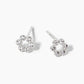18k Gold Dipped Dainty 6 CZ Stones Post Stud Earrings