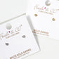 White Gold Dipped Dainty CZ Heart Post Stud Earrings