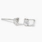 18k Gold Dipped Dainty CZ Stone Heart Stud Earrings