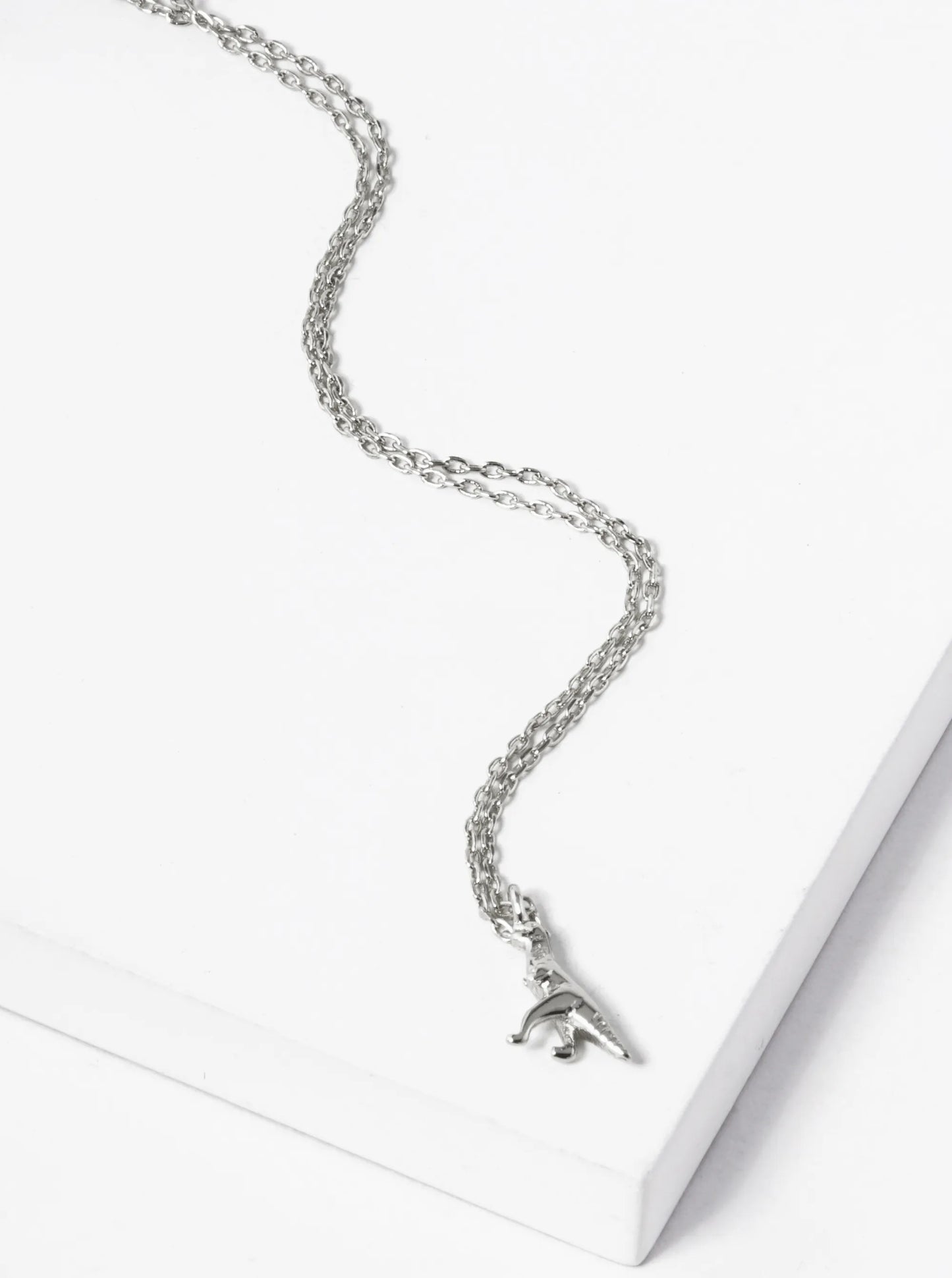 18k Gold Dipped Dainty Dinosaur Pendant Necklace