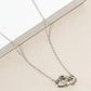 18k Gold Dipped Interlocking Heart Pendant Necklace