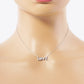 White Gold Dipped LOVE Pendant Necklace