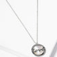 18k Gold Dipped Love MOP Round Pendant Necklace