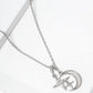 18k Gold Dipped MOP Crescent Moon Pendant Necklace