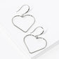 18K Gold Dipped Wire Heart Drop Lightweight Earrings