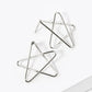 18K Gold Dipped Wire Star Stud Earrings