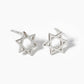 18k Gold Dipped Star Of David Post Stud Earrings