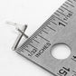 White Gold Dipped Dainty Cross Post Stud Earrings