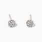 18k Gold Dipped Delicate CZ Pave Round Post Stud Earrings