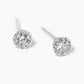 18k Gold Dipped Delicate CZ Stone Post Stud Earrings