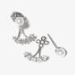 18k Gold Dipped Pearl CZ Pave Earring Jackets