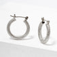 18k Gold Dipped Textured Bold 20mm Leverback Hoop Earrings