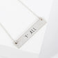 You All Engraved Horizontal Bar Pendant Necklace