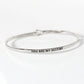 You Are My Destiny Engraved Inspirational Bangle Bracelet