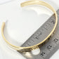 You Are My Person Engraved 18K Gold Dipped Open Cuff Bangle Bracelet