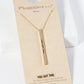 You Got This Engraved Vertical Bar Pendant Inspirational Necklace