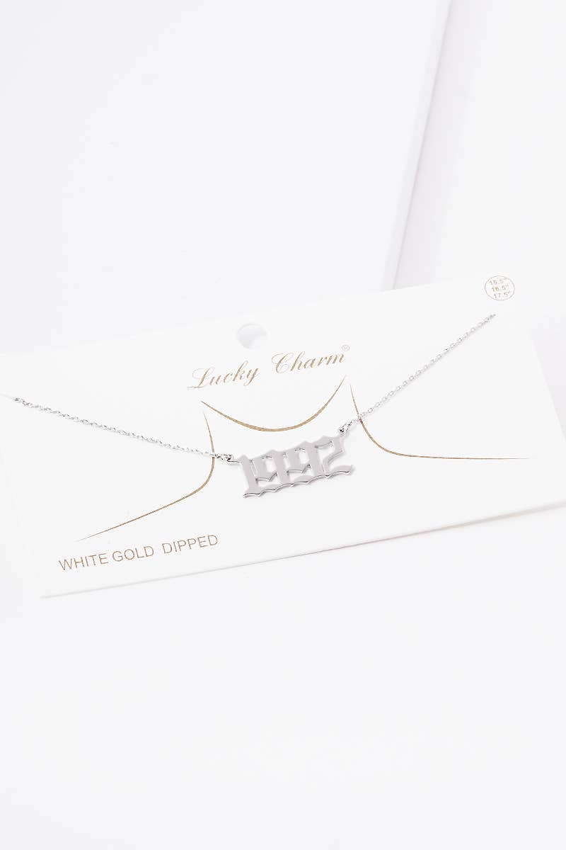 Gold Plated Birth Year Necklace