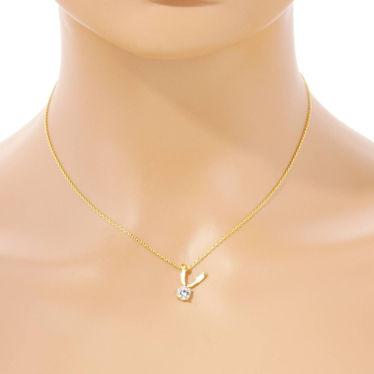 Gold Plated Simple Round Necklace