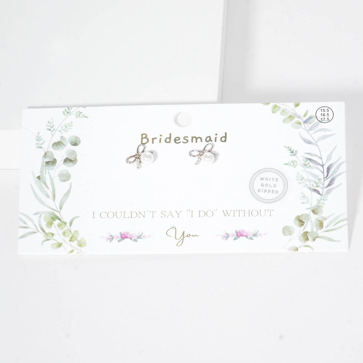Dainty Pearl & Crystal Bow Earrings