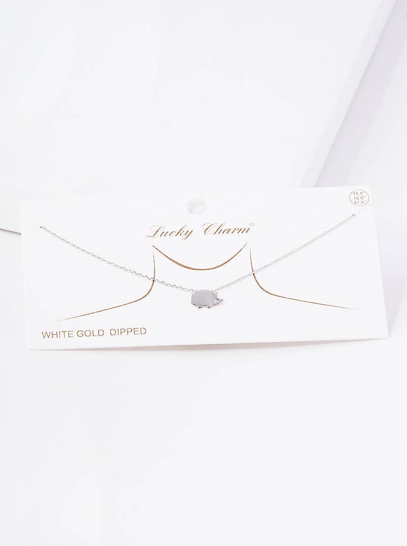Gold Plated Hedgehog Necklace