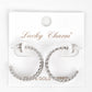 Gold Plated French Twist Hoop Earrings