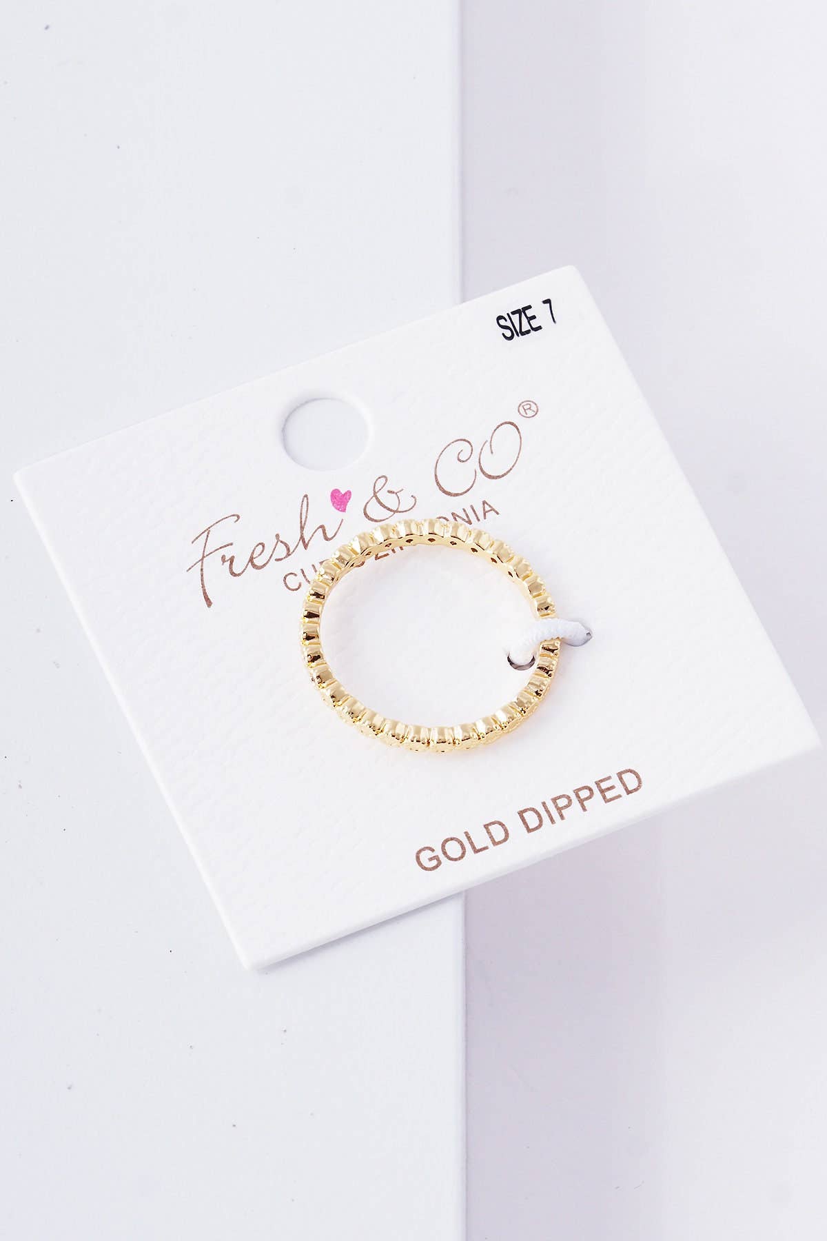 Gold Plated Eternity Band Ring