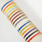 18K GOLD DIPPED ENAMEL COLOR GAME DAY CUFF BRACELET