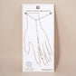 Bevelled Figaro-Chain Accents Brass Hand-Chain Bracelet