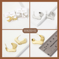 Polished 25mm Wavy Organic 18K-Gold-Dipped Hoop Earrings