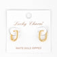 Gold Plated Braided Huggie Earrings