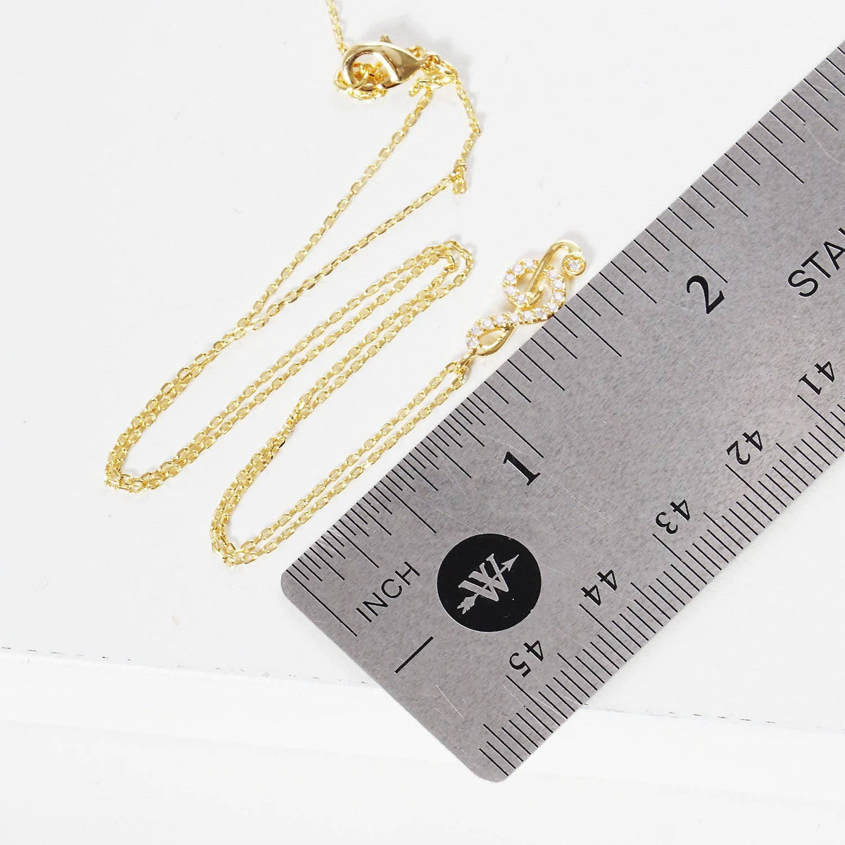 Gold Plated Treble Clef Necklace
