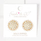 Freshwater Pearl Outline Stud Earrings