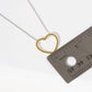 Gold Open Heart Necklace