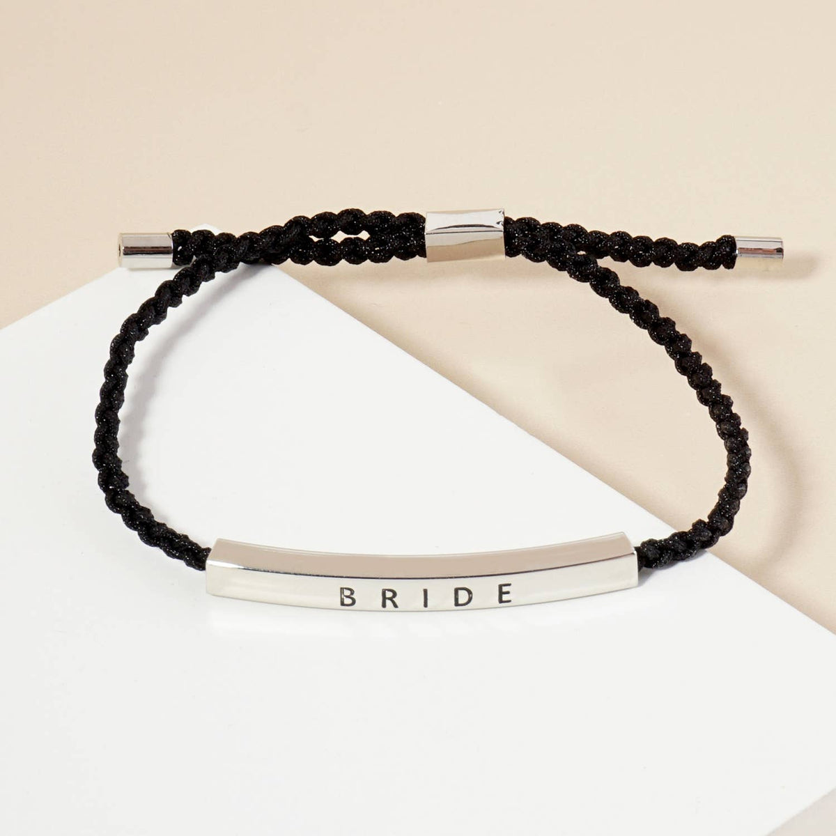 Inspirational Messages "Bride" Tube Bar Bracelet
