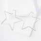 Polished Brass Delicate Star-Shaped 80mm Hoop Earrings