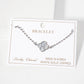Dainty Gold Dipped Initial Clover Bracelet
