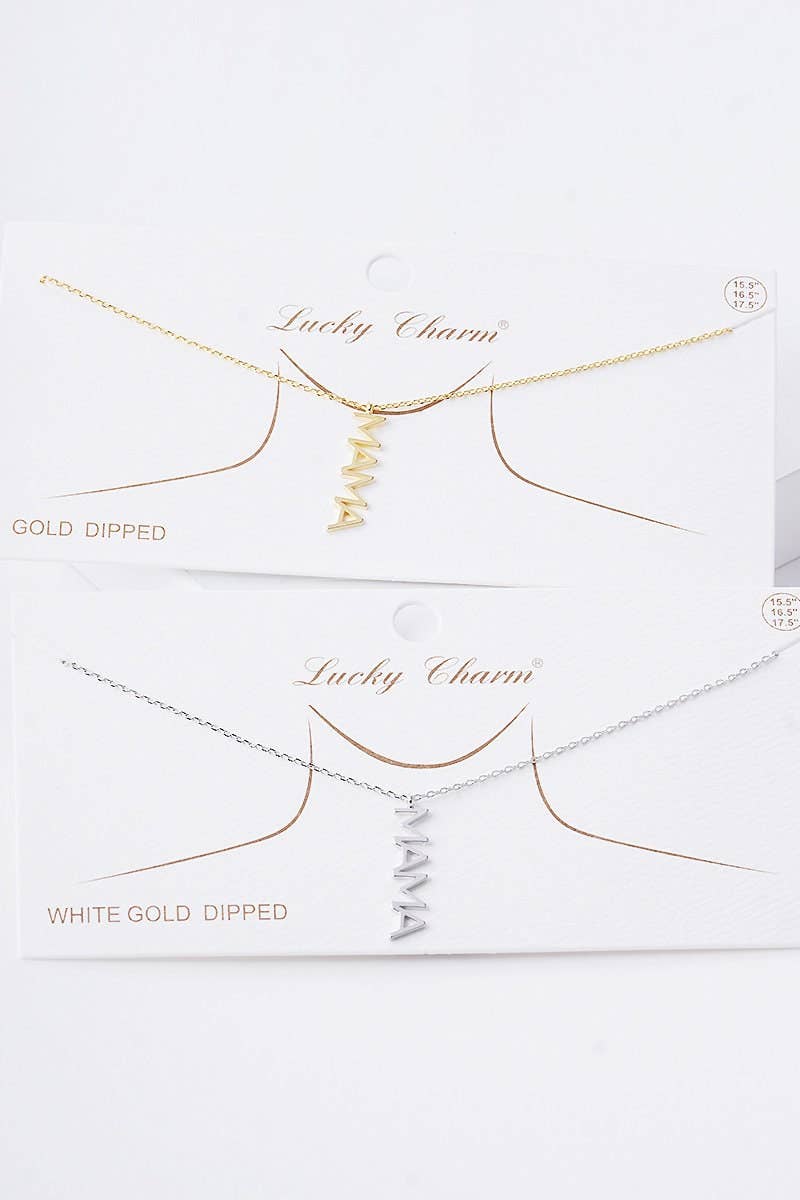 Gold Bold Mama Necklace