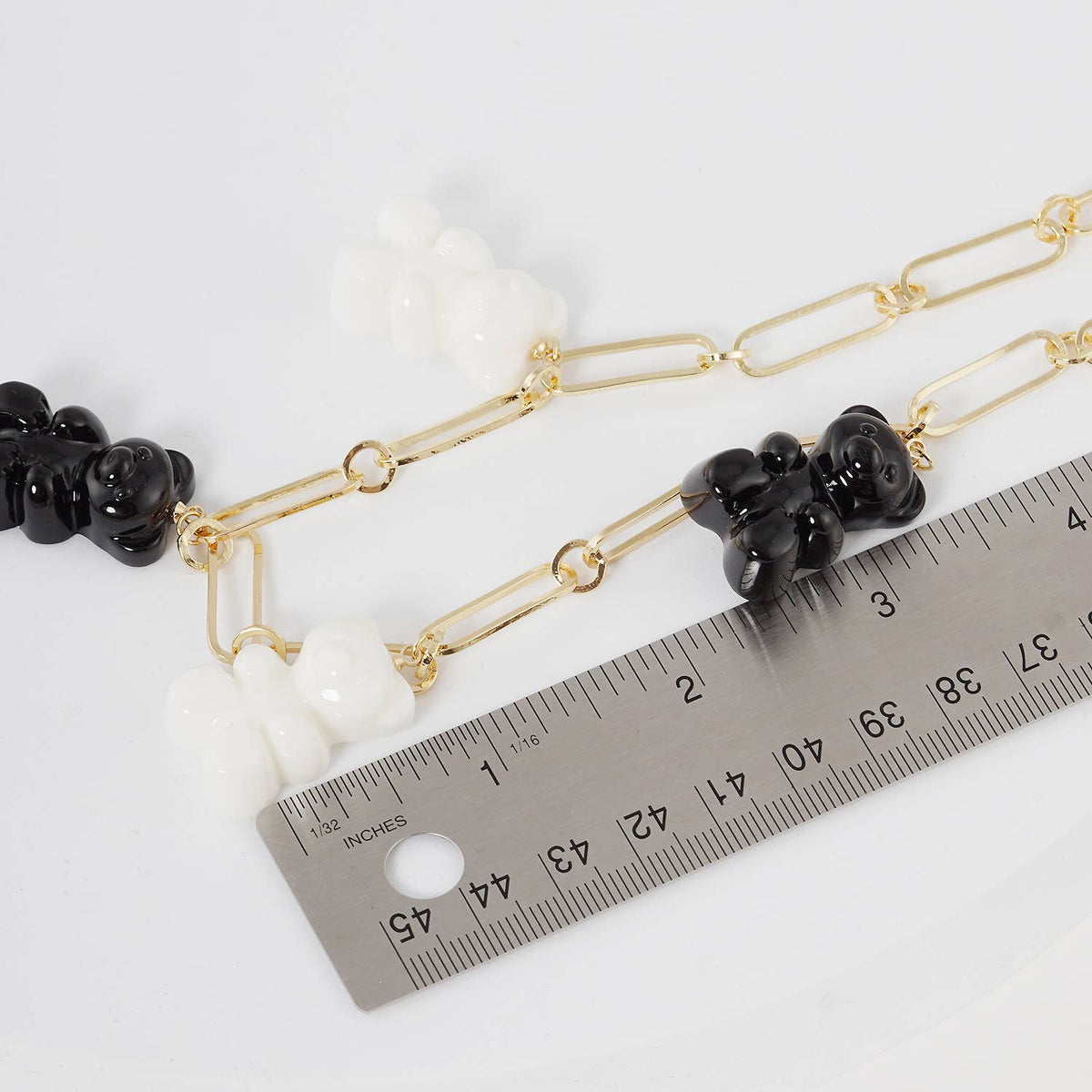Multicolor Beaded Gummy Bear Necklace