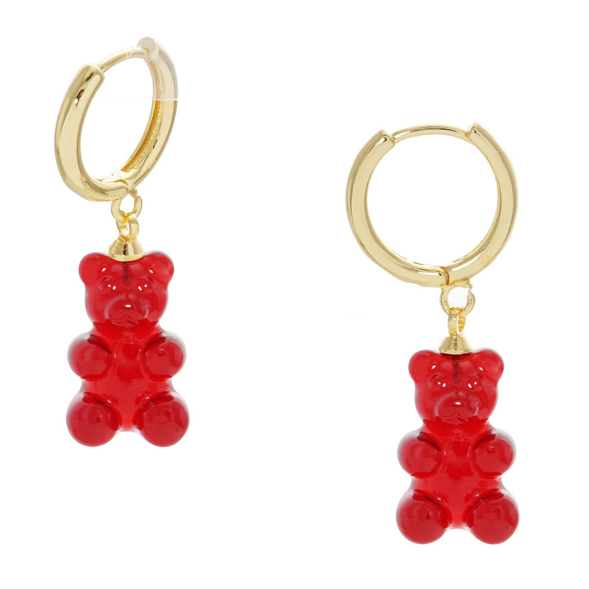 Color Gummy Bear Huggie Earrings