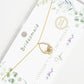 Teardrop Butterfly Bridesmaid Pendant Necklace
