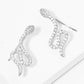 Gold Plated Serpent Ear Climber Earrings