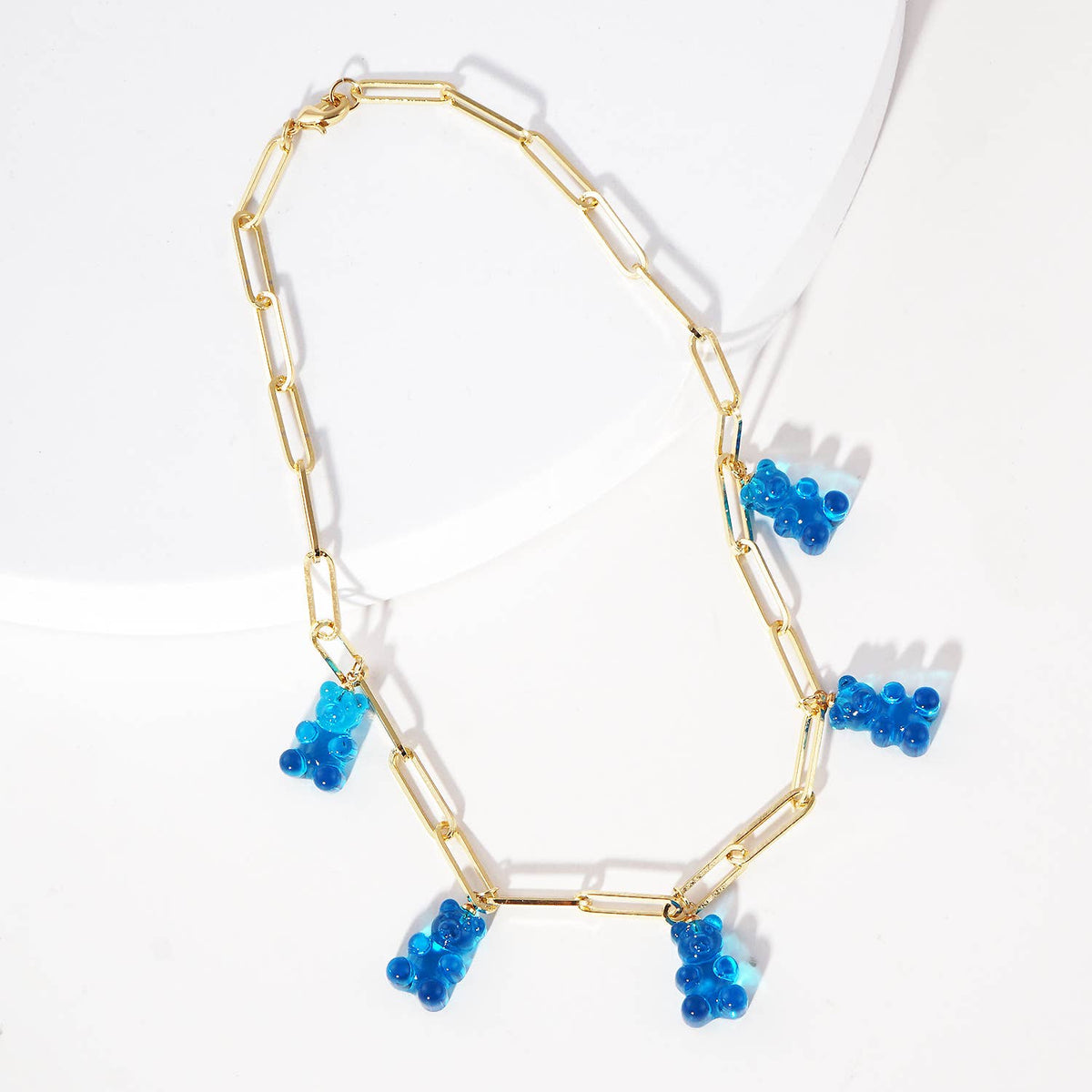 Multicolor Beaded Gummy Bear Necklace