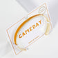 18K GOLD DIPPED ENAMEL COLOR GAME DAY CUFF BRACELET