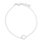 Gold Plated Initial Letter Bracelet