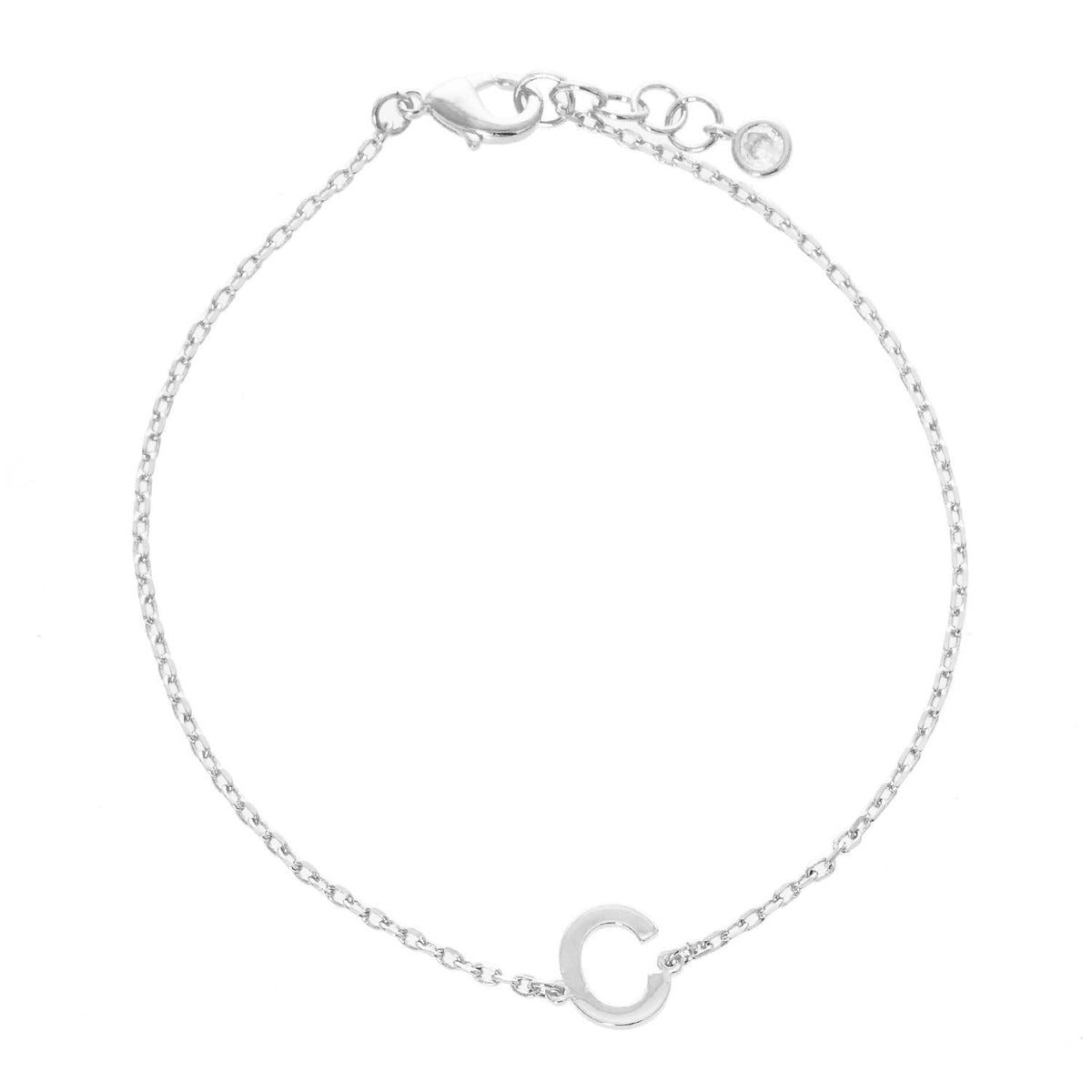 Gold Plated Initial Letter Bracelet