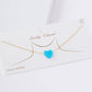 Gold Plated Opal Heart Necklace