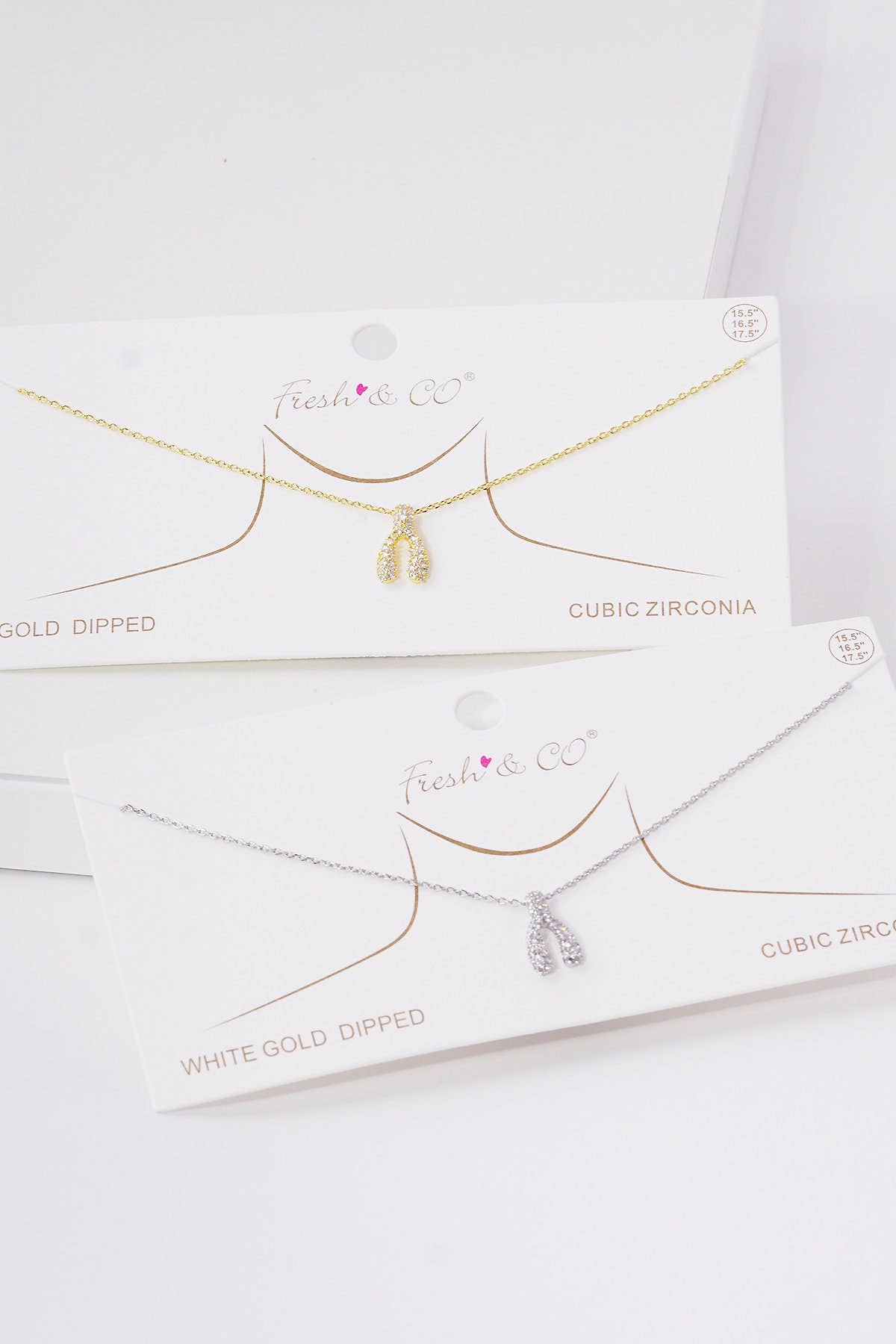 Gold Plated Wishbone Necklace