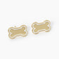 GAME DAY MASCOT 9MM ENAMEL DOG BONE TREAT STUD EARRINGS